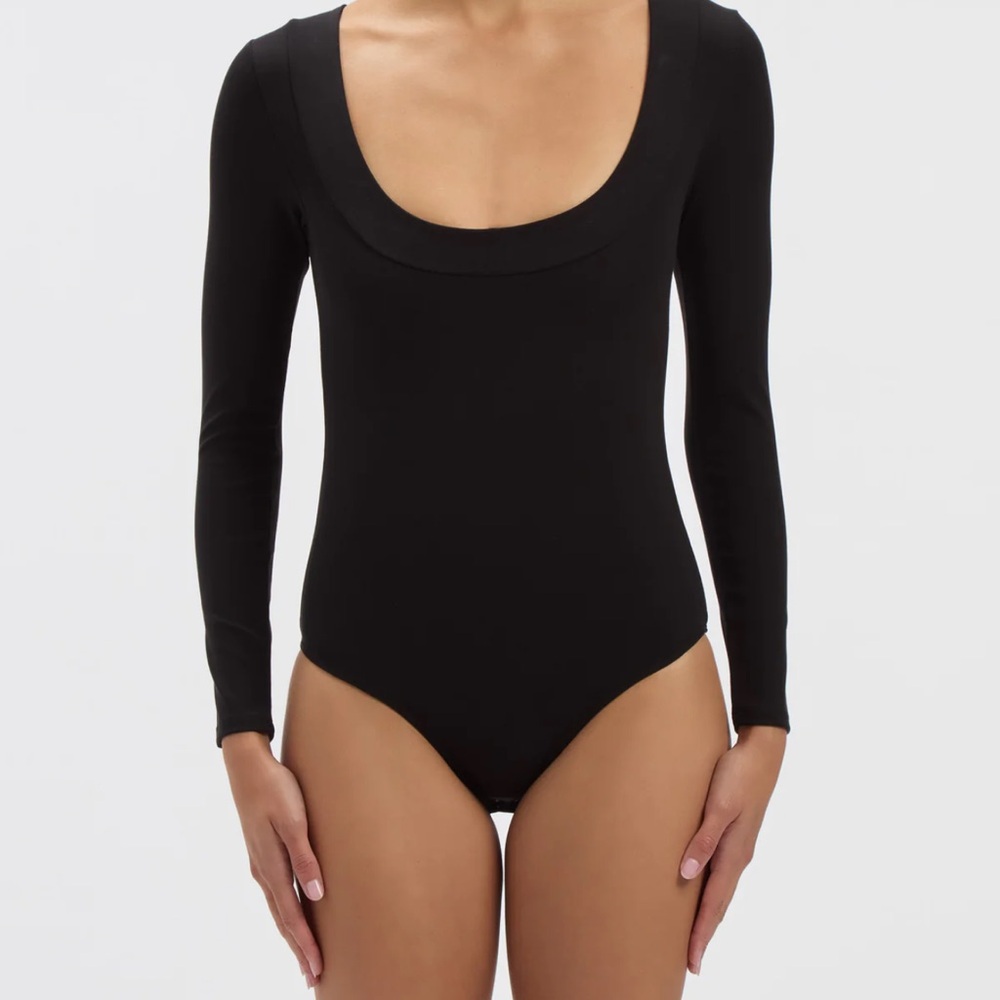 THE PARK Maranda Bodysuit Black Size Medium NWT